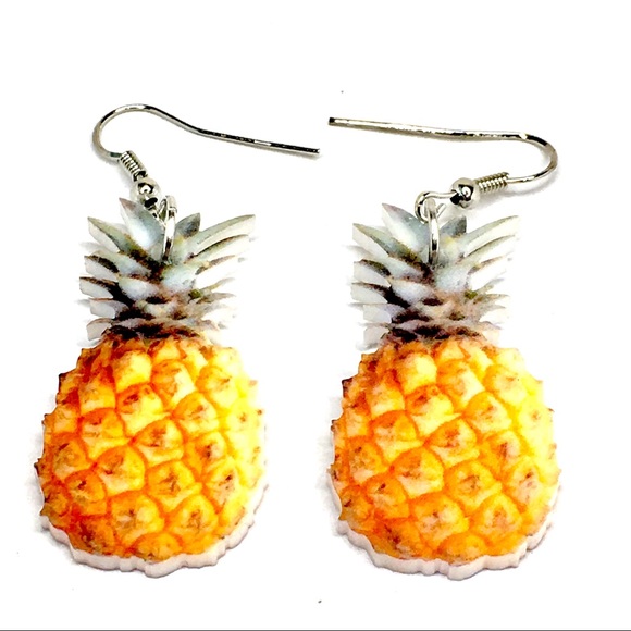 Jewelry - Pineapple Acrylic Earrings.